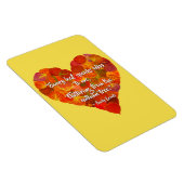 I Liebe Herbst - Red Aspen Leaf Herz 1, Brontë Zit Magnet (Rechte Seite)