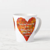 I Liebe Herbst - Red Aspen Leaf Herz 1, Brontë Zit Milchtasse (Rechte Ecke)