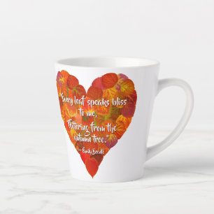 I Liebe Herbst - Red Aspen Leaf Herz 1, Brontë Zit Milchtasse