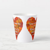 I Liebe Herbst - Red Aspen Leaf Herz 1, Brontë Zit Milchtasse (Vorderseite)