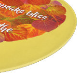 I Liebe Herbst - Red Aspen Leaf Herz 1, Brontë Zit Schneidebrett (Ecke)