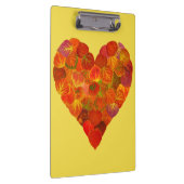 I Liebe Herbst, subtil - Roter Aspen Leaf Herz 1 Klemmbrett (Rechts)