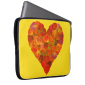 I Liebe Herbst, subtil - Roter Aspen Leaf Herz 1 Laptopschutzhülle (Vorne Rechts)