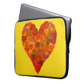 I Liebe Herbst, subtil - Roter Aspen Leaf Herz 1 Laptopschutzhülle (Vorderseite Links)