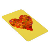 I Liebe Herbst, subtil - Roter Aspen Leaf Herz 1 Magnet (Rechte Seite)