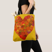I Liebe Herbst, subtil - Roter Aspen Leaf Herz 1 Tasche (Von Nahem)