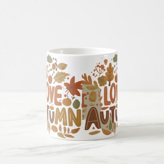 I Liebe Herbst Verwandlungstasse (Mittel)