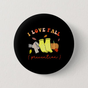 I Liebe Herbstprävention Socken Erntedank Herbst Button