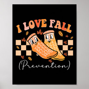 I Liebe Herbstprävention Socken Erntedank Herbst Q Poster