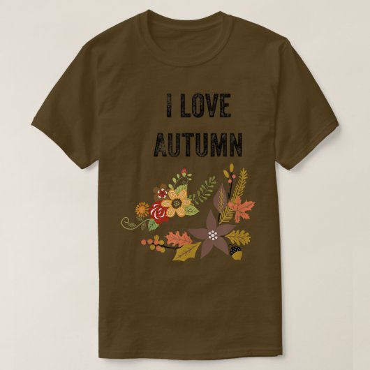 I Liebe Herbstsaison T-Shirt (Design vorne)