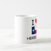 I Liebe Hereford Texas Kaffeetasse (Mittel)
