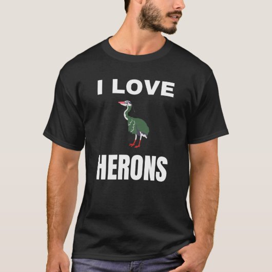 I Liebe Herons T-Shirt (Vorderseite)