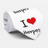 I Liebe-Herpes Krawatte (Gerollt)