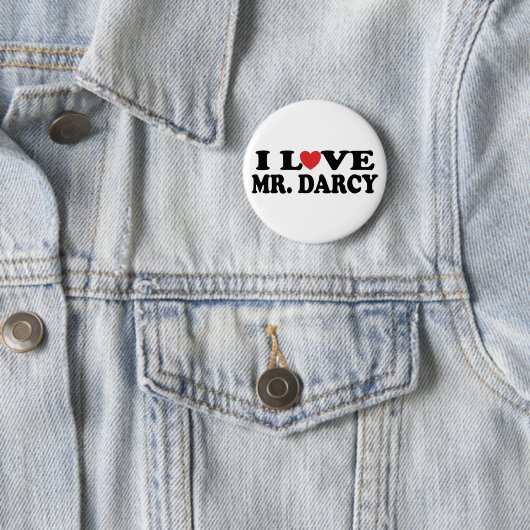 I Liebe-Herr Darcy Button (Beispiel)
