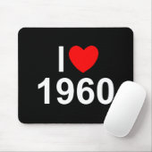 I Liebe (Herz) 1960 Mousepad (Mit Mouse)