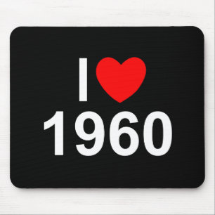 I Liebe (Herz) 1960 Mousepad