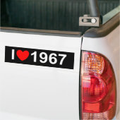 I Liebe (Herz) 1967 Autoaufkleber (Auf Lkw)