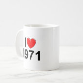 I Liebe (Herz) 1971 Kaffeetasse (Vorderseite Links)