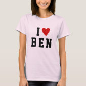 I Liebe Herz 3 Buchstaben, benutzerdefinierter fet T-Shirt (Vorderseite)