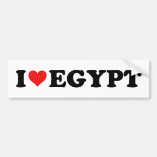 I Liebe Herz Ägypten Reisen Souvenir Autoaufkleber