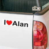 I Liebe (Herz) Alan Autoaufkleber (Auf Lkw)