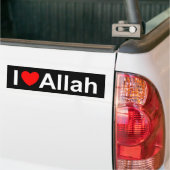 I Liebe (Herz) Allah Autoaufkleber (Auf Lkw)