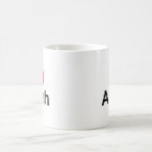 I Liebe (Herz) Allah Kaffeetasse (Mittel)