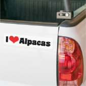 I Liebe Herz Alpacas Autoaufkleber (Auf Lkw)