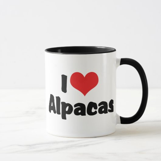 I Liebe Herz Alpacas Tasse (Rechts)
