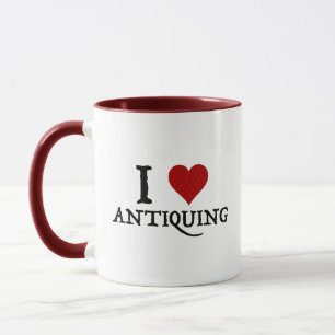 I Liebe (Herz) Antiquitäten Tasse
