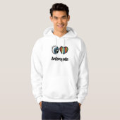I Liebe (Herz) Arthropoden Hoodie (Vorne ganz)