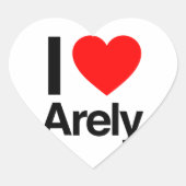 i LIEBE Herz-Aufkleber (Vorderseite)