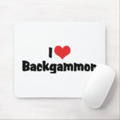 I Liebe Herz Backgammon Mousepad (Mit Mouse)