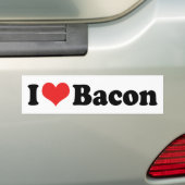 I Liebe Herz Bacon - Bacon Lover Autoaufkleber (Auf Auto)