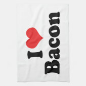 I Liebe Herz Bacon - Bacon Lover Geschirrtuch (Vertikal)