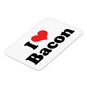 I Liebe Herz Bacon - Bacon Lover Magnet (Linke Seite)