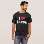 I Liebe Herz Bacon - Bacon Lover T-Shirt (Vorne ganz)