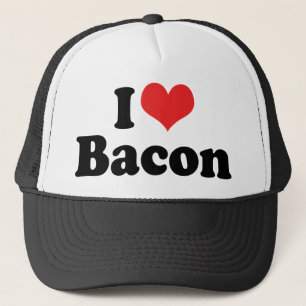 I Liebe Herz Bacon - Bacon Lover Truckerkappe