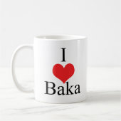 I Liebe (Herz) Baka Kaffeetasse (Links)