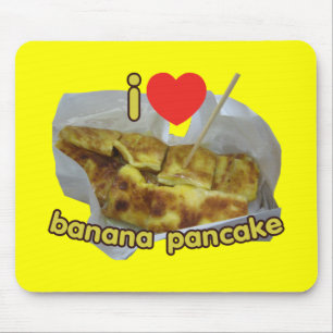 I Liebe (Herz) Banana Pancake ... Thai Street Food Mousepad