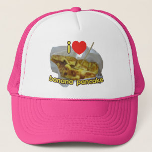 I Liebe (Herz) Banana Pancake ... Thai Street Food Truckerkappe