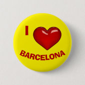 I LIEBE (HERZ) BARCELONA bearbeitbar Button (Vorderseite)