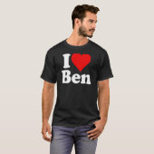 I LIEBE HERZ BEN BENJAMIN BENNY T-Shirt (Vorne ganz)