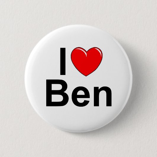 I Liebe (Herz) Ben Button (Vorderseite)
