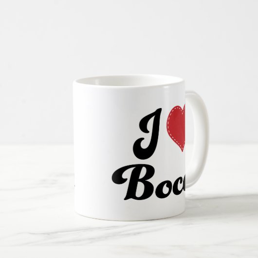 I Liebe (Herz) Bocce Kaffeetasse (VorderseiteRechts)