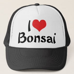 I Liebe Herz Bonsai - Japanischer Treppenweg Lover Truckerkappe