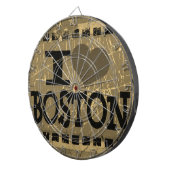 I Liebe (Herz) Boston - Vintag Boston Dartscheibe (Vorderseite rechts)