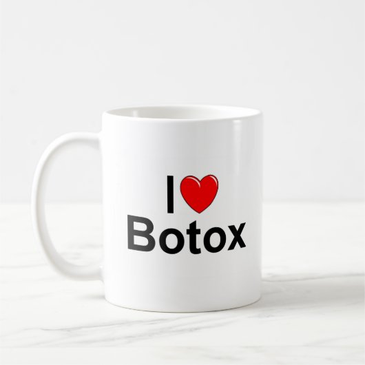 I Liebe (Herz) Botox Kaffeetasse (Links)