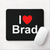 I Liebe (Herz) Brad Mousepad (Mit Mouse)