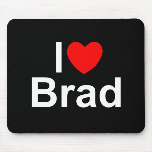 I Liebe (Herz) Brad Mousepad (Vorne)
